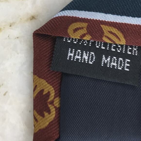 PILLORI " REACH WITHIN TO EMBRACE HUMANITY" NAVY BURGUNDY WHITE TIE - Picture 6 of 13